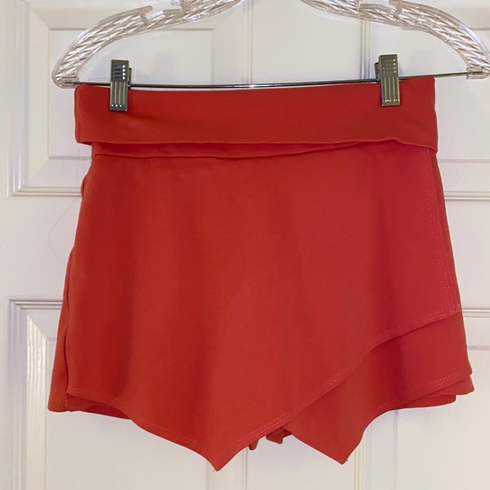 Coral/orange envelope skort - MEDIUM, m